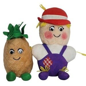 Country Yumkins Del Monte Plush Vintage Shoo Shoo & Juicie Pineapple 1983 Trudy